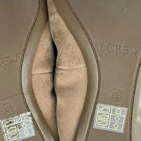 J. Crew Lottie Tan Suede Tassel Flats 6.5 - Picture 6 of 6